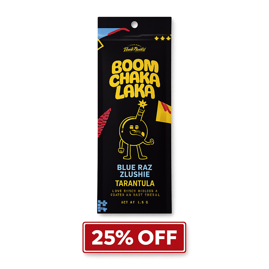 Boom Chaka Laka - 1.3g Infused Tarantula - Blue Raz Zlushie