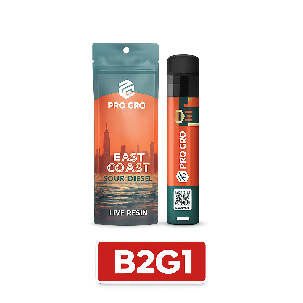 Pro Gro - 1g Live Resin Disposable - East Coast Sour Diesel